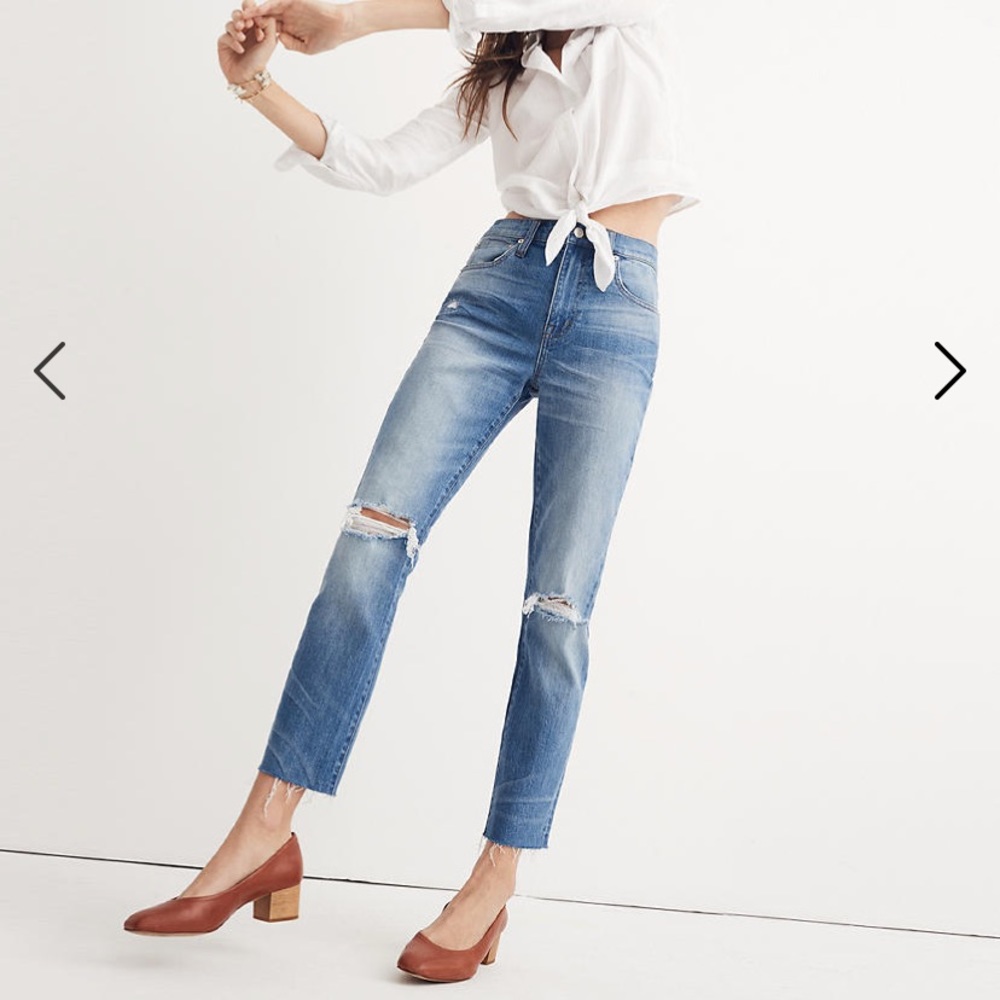 Madewell High Rise Slim Boyjean 28